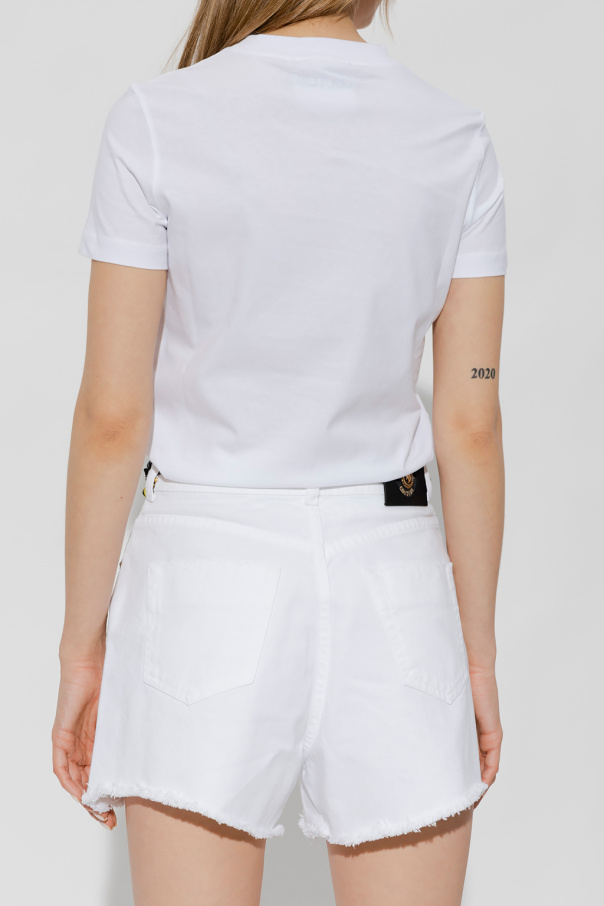 Tシャツ・カットソー VERSACE JEANS Woman T-Shirt White 76HAHG06CJ02G 003 Women's Sweatshirts & T-shirts | VERSACE Jeans Couture US